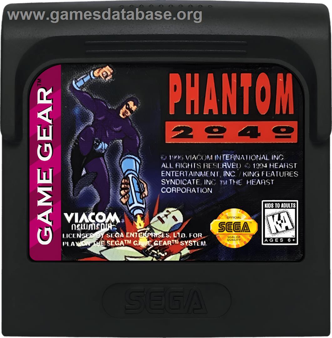 Phantom 2040 - Sega Game Gear - Artwork - Cartridge